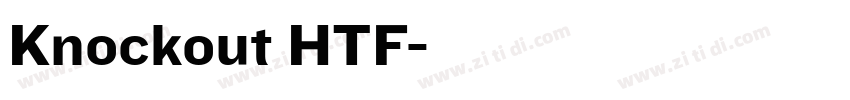 Knockout HTF字体转换